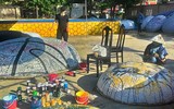 Độc đáo những bức tranh thuyền thúng